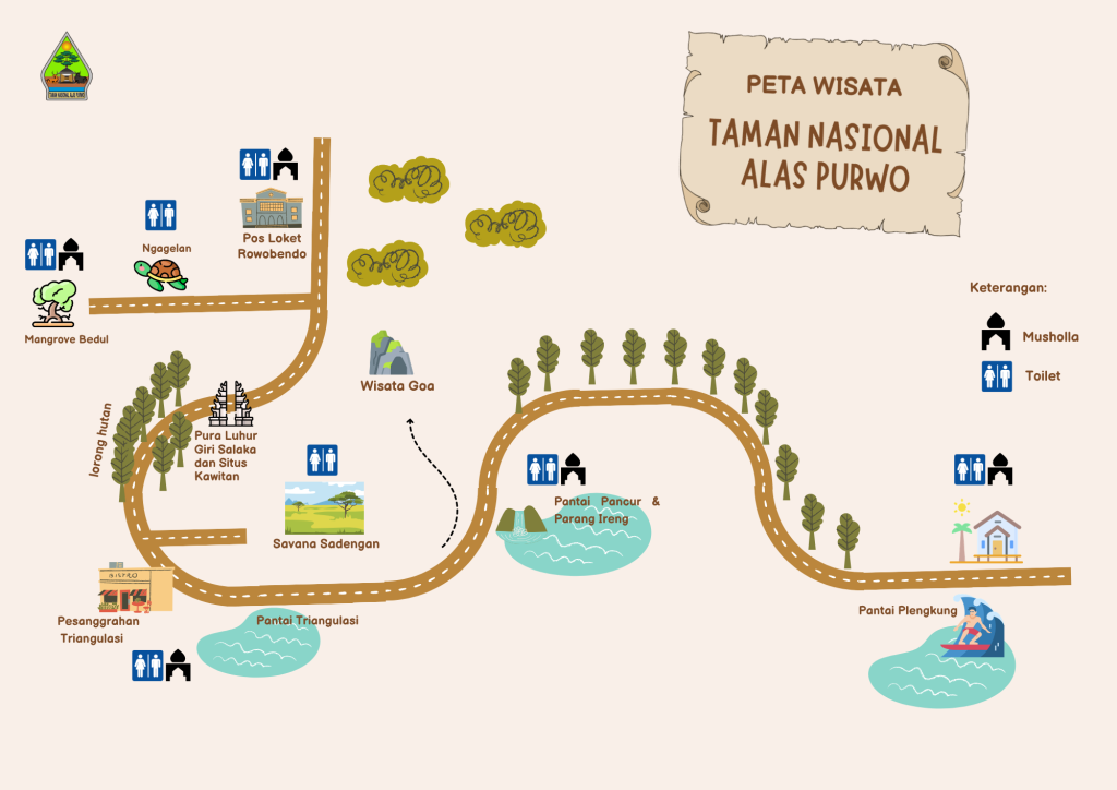 dari peta wisata tnap pintu roben